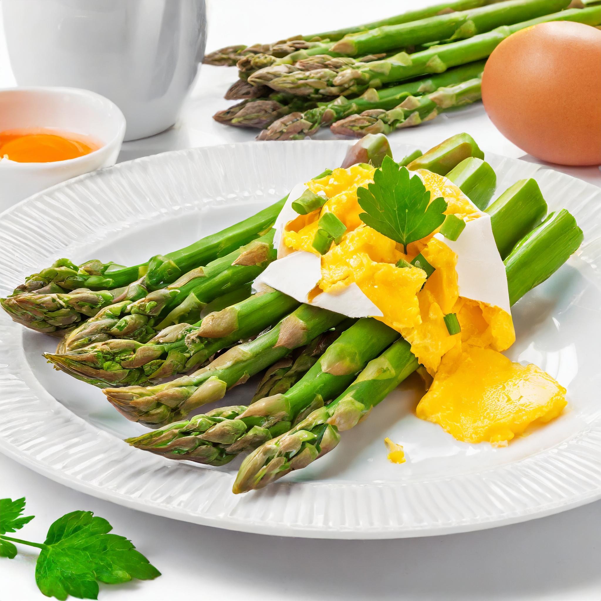 Spargel mit Rührei