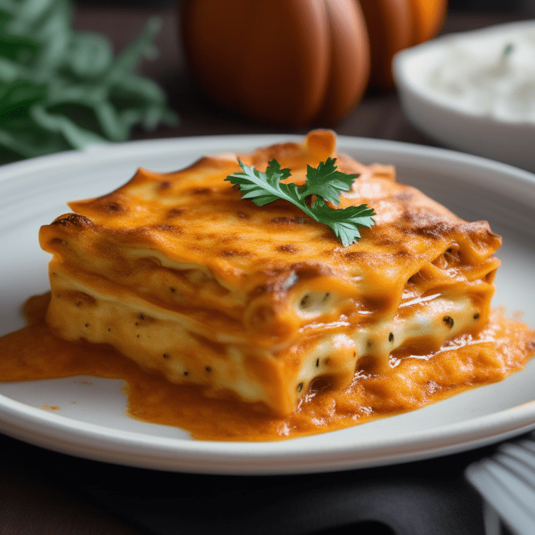 Kürbis-Mozzarella-Lasagne